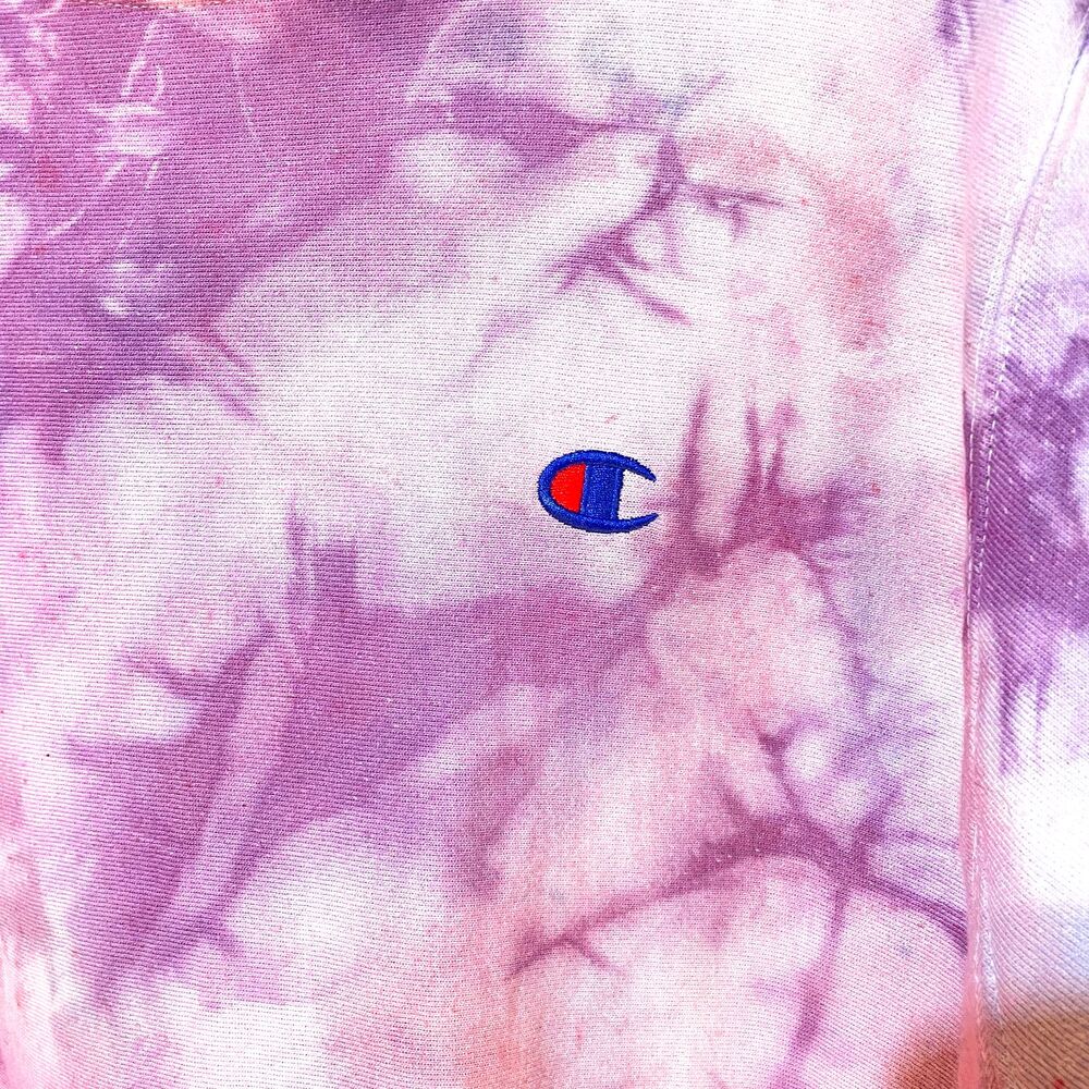 Champion Unisex Crewneck Ice Dyed Sweatshirt - Picture 6 of 13